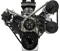 Ford 429-460 Ultra Serpentine Drive Kit With Saginaw Keyway Power Steering Pump & A/C