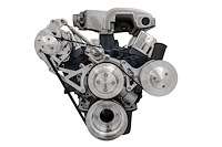 High Water Flow Serpentine Drive Kit Ford 351W with Power Steering