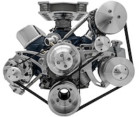 30383 Small Block Ford Serpentine System; 351W - Late - 4 Bolt - AC & PS- Saginaw