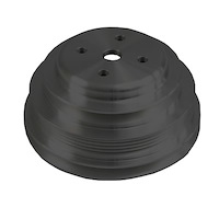 4032-08 Small Block Chevy Serpentine Water Pump Pulley - '85-87 - Black