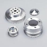 CHEVY VETTE 88-91 PWR/AMP 3PC PULLEY BLK KIT