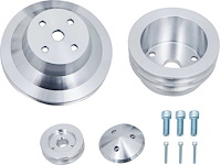 V-Belt Pulley Set - Performance Ratio Small Block Chevy