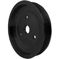 6271-08 Small Block Chevy High Flow Serpentine Crankshaft Pulley - 1V - SWP - Black