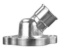BTH-407 Water Neck, Chrysler, 1964-1978 Small Block 318-360, 45-Degree, Each, Clearcoat