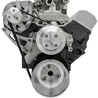CA22040 Small Block Chevy Serpentine Conversion - Chrome Accessories, ALT Only