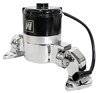 P2832-06 Big Block Ford Electric Water Pump, Chrome, 35 GPM, 12 Volt, w/Backing Plate & Gasket