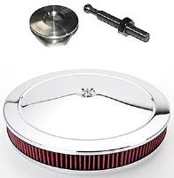 Fastener/Air Cleaner Kit Includes: Brushed Aluminum Quick-Latch and 4" Stud