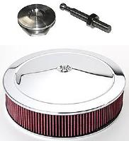 Fastener/Air Cleaner Kit Includes: Brushed Aluminum Quick-Latch and 4" Stud
