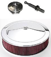 Fastener/Air Cleaner Kit Includes: Polished Aluminum Quick-Latch and 4" Stud