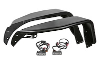 FTS24212 Tube Fenders Fits Select Jeep Gladiator; Jeep Wrangler