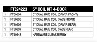FTS24223 Coil Spring Kit for 2018-2020 Jeep Wrangler, 2020-2021 Jeep Wrangler, 2021 Jeep Wrangler