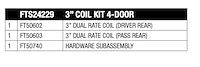 FTS24229 Coil Spring Kit Fits Select Jeep Wrangler