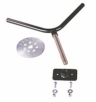 FTT10001BK Spare Tire Mount Kit, Flat Spare Tire, Black