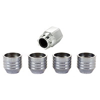 Locking Lug Nuts - Chrome Cone Seat-Open End Style Thread Size: M14 x 2.0 Key Hex Size: 13/16" Includes 4 Lug Nuts and 1 Key