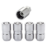 24215 Locking Lug Nuts, Chrome Cone Seat Style