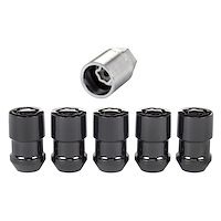 24526 Locking Lug Nuts, Black Cone Seat Style
