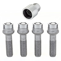28017 Chrome Radius Seat Lug Bolt Threads: M14 x 1.5