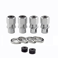 60127 Chrome Racing Style 0.490" Mag/Shank Lug 1/2" -20 Thread Size