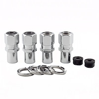 61005 Chrome Racing Style 0.746" Shank Lug Nuts 1/2" -20 Thread Size