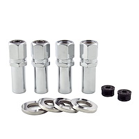 63002 Chrome Racing Style 1.365" Shank Lug Nuts M12 x 1.5 Thread Size