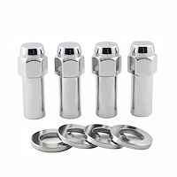 63015 Chrome Extra-Long 1.365" Mag/Shank Lug Nuts 7/16" -20 Thread Size