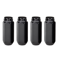 64025 Chrome/Black Acorn/Conical Seat Lug Nuts M14 x 2.0 Thread Size