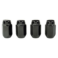 64031 Black Acorn/Conical Seat Lug Nuts M12 x 1.5 Thread Size