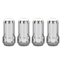 65340 Chrome Tuner Style Spline Drive Lug Nuts 1/2" x 20