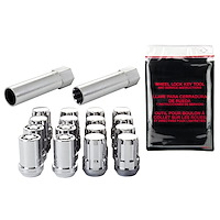 65457 Chrome Tuner Style Spline Drive Lug Nut Kit M12 x 1.5 Thread Size 13/16" Hex Size