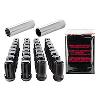 65815BK Black Tuner Style Spline Drive Lug Nut Kit M14 x 1.5 Thread Size