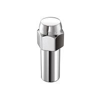 Chrome Extra-Long 1.365 in. Shank Style Lug Nut Set 7/16-20 Thread Size [Box of 100 Lug Nuts and 100 Washers]