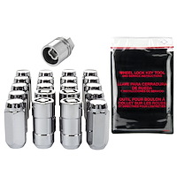 84520 Chrome Acorn/Conical Seat Lug Nut Kit M14-1.5 Thread Size