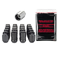84531 Black Chrome Acorn/Conical Lug Nut Kit 1/2"-20 Thread Size