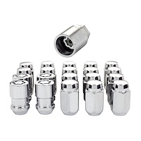 84557CN Chrome Cone Seat Wheel Installation Kit for 5 Lug Vehicles, M12 x 1.5 Thread Size