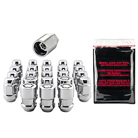 84563 Jeep Chrome Acorn/Conical Seat Lug Nut Kit 1/2"-20 Thread Size