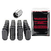 84640 Black Chrome Acorn/Conical Seat Lug Nut Kit M14 x 1.5 Thread Size