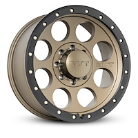 274504 Classic Pro Wheel [Size: 18"x9"] Satin Bronze w/Black Lip, Simulated Beadlock w/Zinc Bolts