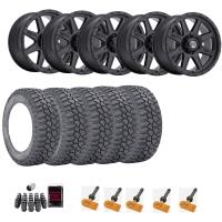 Jeep JK Wheel and Tire Kit with TPMS sensors and Lug Nut Kit
