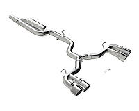 S4612304 Cat-Back Exhaust System 3 in., Quad Split Rear Exit, Valve Delete For 2025-2022 Volkswagen Golf