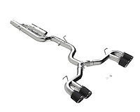 S46123CF Cat-Back Exhaust System 3 in., Quad Split Rear Exit, Tips, Valve Delete For 2025-2022 Volkswagen Golf