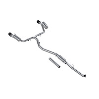 S49033CF Cat-Back Exhaust System 3 in., 2.5 in. Dual Split Rear Exit, Carbon Fiber Fits Select Acura Integra, Honda Civic