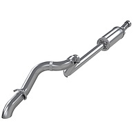 S5533AL Cat-Back Exhaust System 2.5 in. Rear Exit, High Clearance Fits Select Jeep Wrangler