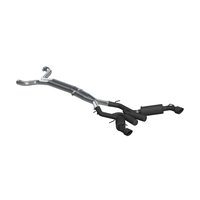 S7035BLK Cat-Back Exhaust System 3 in., Dual Mufflerdual Split Rear Exit, Black For 2024-2016 Chevy Camaro