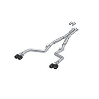 S71133CF Cat-Back Exhaust System 3 in., Dual Rear Exit, Street Version, Carbon Fiber Tips For 2016-2022 Dodge Challenger