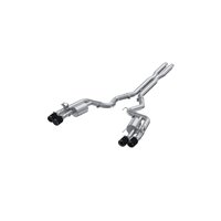 S72553CF Cat-Back Exhaust System 3 in., Quad Rear Exit, Active Exhaust, Carbon Fiber Fits Select Ford Mustang