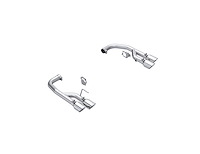 S7281AL Axle-Back Exhaust System 2.5 in., Dual Rear Exit, Quad Tips Fits Select Ford Mustang