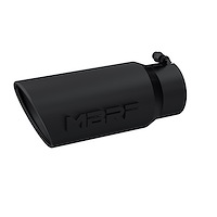 Exhaust Tip Angled Rolled End