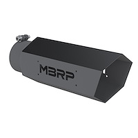 T5165BLK Exhaust Tip Hexagon 5 in. OD. 4 in. Inlet Black}
