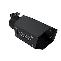 T5173BLK Exhaust Tip Hexagon 2.5 in. Black