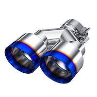 T5177BE Exhaust Tip 2.5 in. Inlet Burnt End